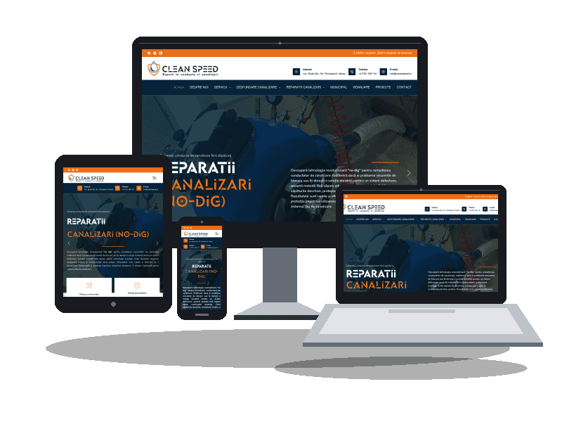 Site de prezentare Clean Speed 22 site de prezentare clean speed - servicii canalizare mures
