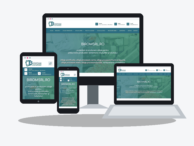 Site de prezentare BiromSRL.ro 30 Site de prezentare BiromSRL.ro realizat de agenția noastră