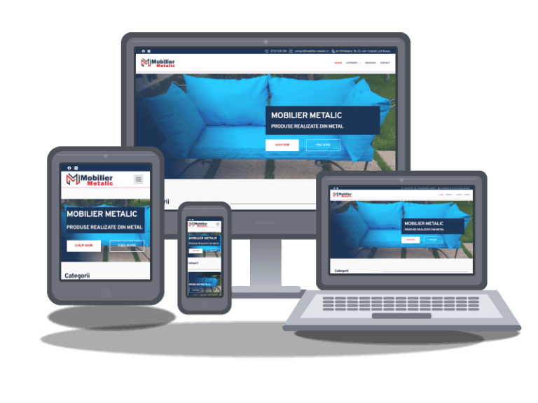 Magazin online mobilier-metalic.ro 8 Magazin online mobilier-metalic.ro realizat de Terra Sacrae