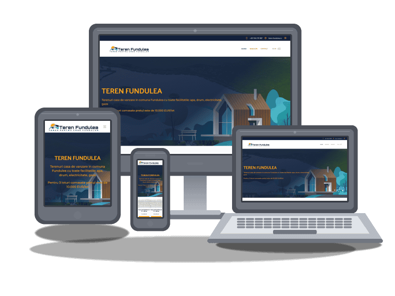 Teren-Fundulea.ro – magazin online 1 magazin online Teren-Fundulea.ro - proiect la cheie realizat de Terra Sacrae Agency